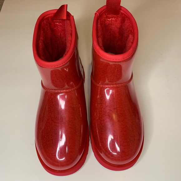 NWOT: UGG Women's Classic Clear Mini Plush Ankle Boot Size 5 - Picture 2 of 8
